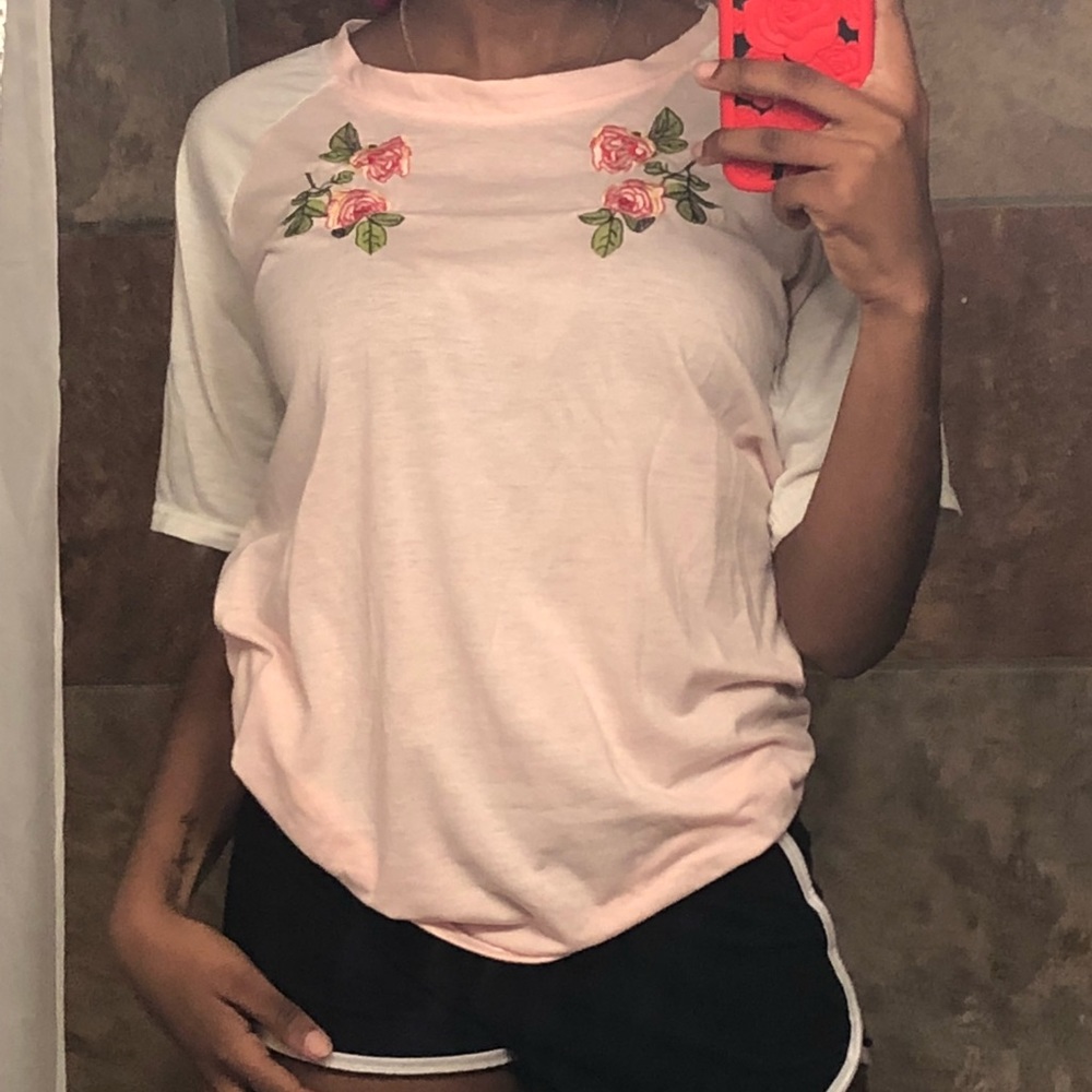Pink Flower Top